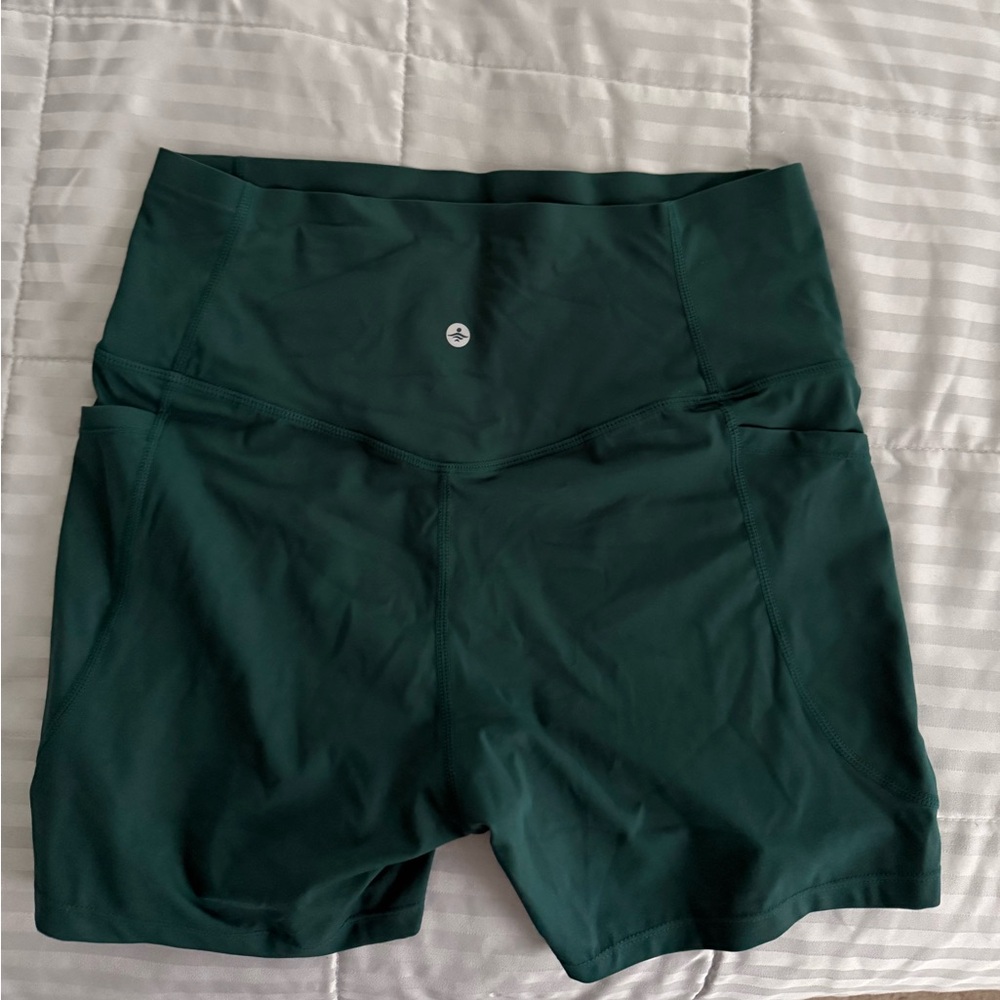 HALARA Teal Biker Shorts